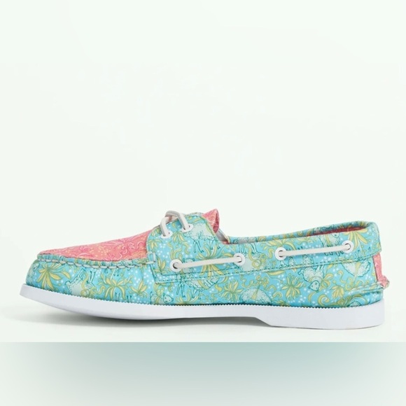Sperry x Brooks Brothers A/O 2-Eye Floral size 10 brand new - Picture 2 of 5